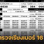 ตรวจหวย 16มีนา 2566